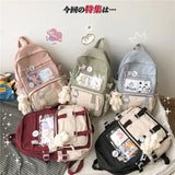 Xajzpa Kawaii Women Backpack Waterproof School Bag For Teenager Girl Student Bookbag Laptop Rucksack Cute Female Travel Bagpack Mochila