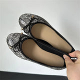 Xajzpa Spring Autumn New Round Head Bow Flat Bottom Ballet Single Shallow Mouth Women's Shoes Size 35-42