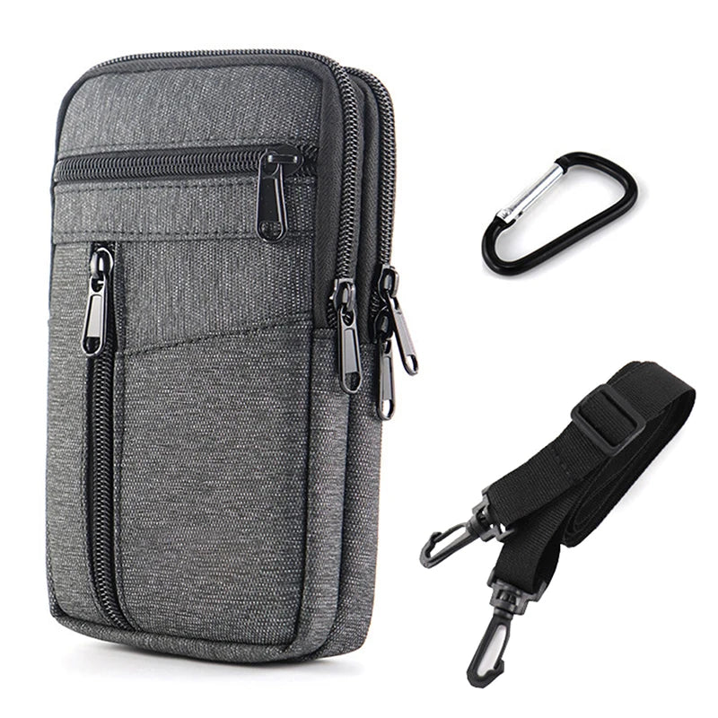 Xajzpa Waterproof Women Waist Bag Purse Double Layer Outdoor Tactical Waist Fanny Pack with Belt Men Phone Pouch Unisex Purses