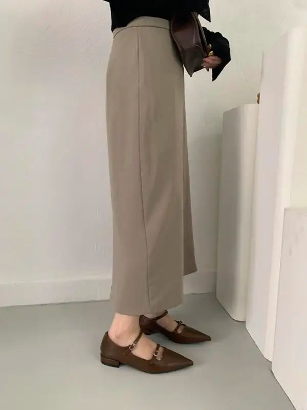 Xajzpa Boat Shoe Female Footwear Pointed Toe Autumn Black Flats Dress Summer New Fall Women Shoes Autumn Black Flats Pointed Toe Female