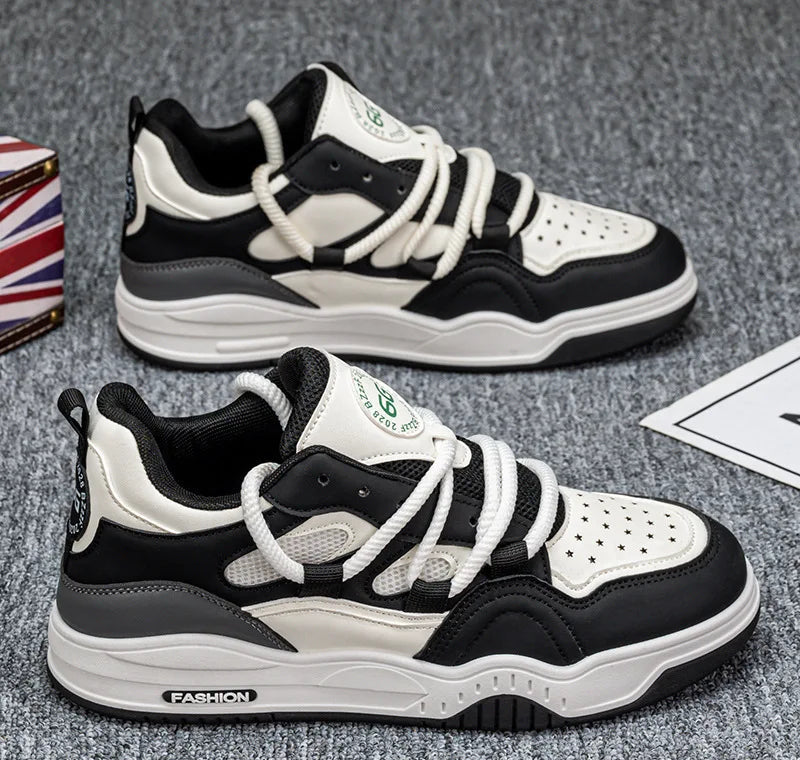 Xajzpa Board shoes height increasing niche high appearance low help student wear-resistant men's sports leisure versatile shoes