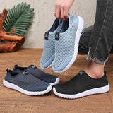Xajzpa New Men's Mesh Running Shoes Summer Breathable Lightweight Flat Shoes Women's Soft Walking Sports Shoes Zapatillas
