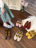 Xajzpa Summer Shoes Ladies 2025 Fashion Women's Female Footwear Round Toe Shallow Mouth Ballet Flats Casual Sneaker Modis Dress Boat
