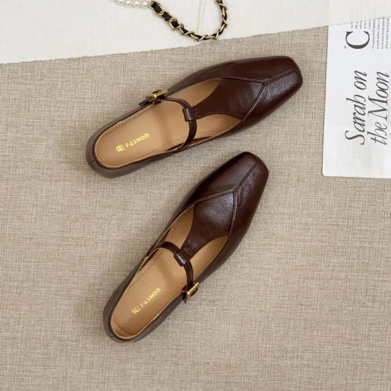 Xajzpa New Autumn Women's Flats Ballet Shoes Brand Designer Women Casual Loafers Fashion Mary Janes Shoes Round Toe Ballerina Female