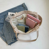 Xajzpa Waterproof Nylon Tote Bag with Large Capacity for Work Commuting Women's Shoulder Bag Student's Handheld Tote Bag for Class