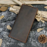 Xajzpa High Quality Zipper Long Purse Male Female Purse Wallet For 6inch Iphone Vintage Designer Men Women Leather Long Wallet