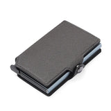 Xajzpa Fashion Saffiano Leather Men Push Up Wallet RFID Blocking Thin Slim Smart Card Holder Money Coin Purse Porte Monnaies