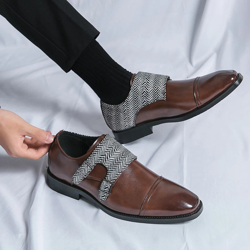 Xajzpa 2025 Luxury  Elegant Leather Shoes Men Large Size 48 Brand Handmade Men's Loafers Casual Designer Oxfords Men Flats Dress Shoes