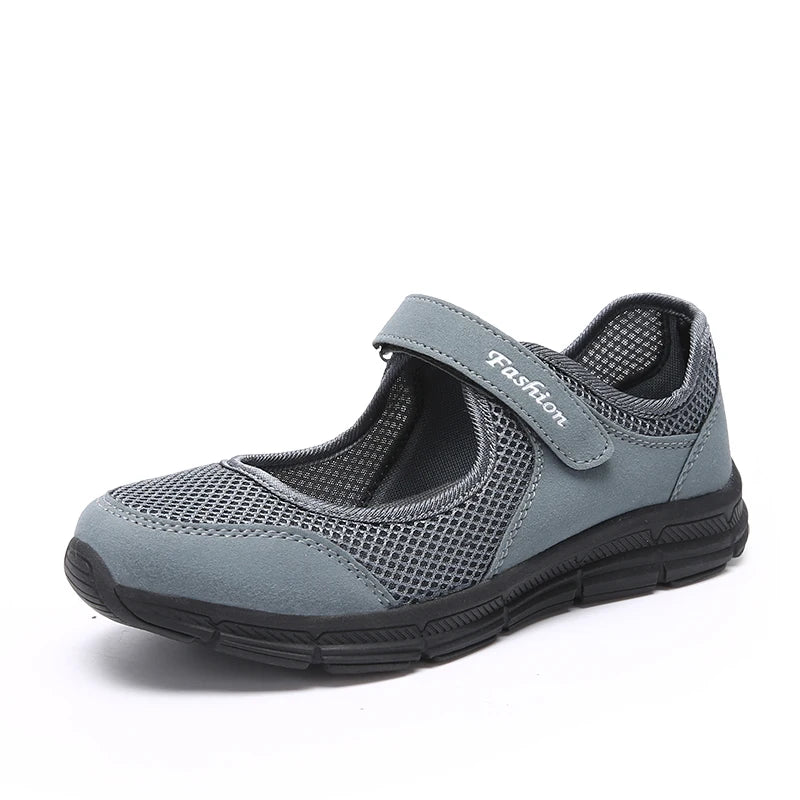 Xajzpa Classic Summer Women Casual Shoes Soft Portable Sneakers Walking Shoes Flat Soles for Women Breathable Slip on White Shoes