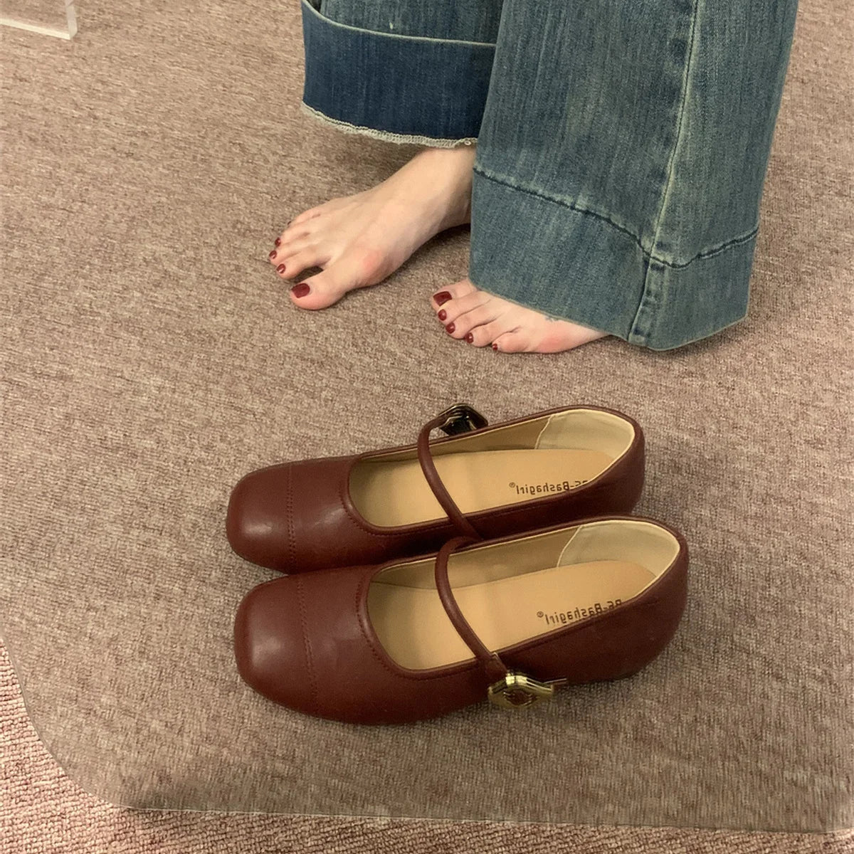 Xajzpa Grandma Shoes Shallow Mouth Increas Height Clogs Platform Square Toe Female Footwear Fashion Women's New Creepers Summer Dr