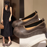 Xajzpa Women's Shoes Platform Female Footwear Casual Sneaker Slip-on Autumn Loafers With Fur Clogs Dress Moccasin Retro Summer Slip On