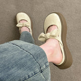 Xajzpa Shoes Woman Cover Toe Butterfly-Knot Slippers Summer Platform Pantofle New Butterfly-knot Slides Mary Janes Slippers Women