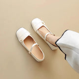 Xajzpa Women Shoes Autumn Oxfords Female Footwear Fall New Wedding Leather Dress Retro On Heels Mary Janes Shoes Woman Female Foot