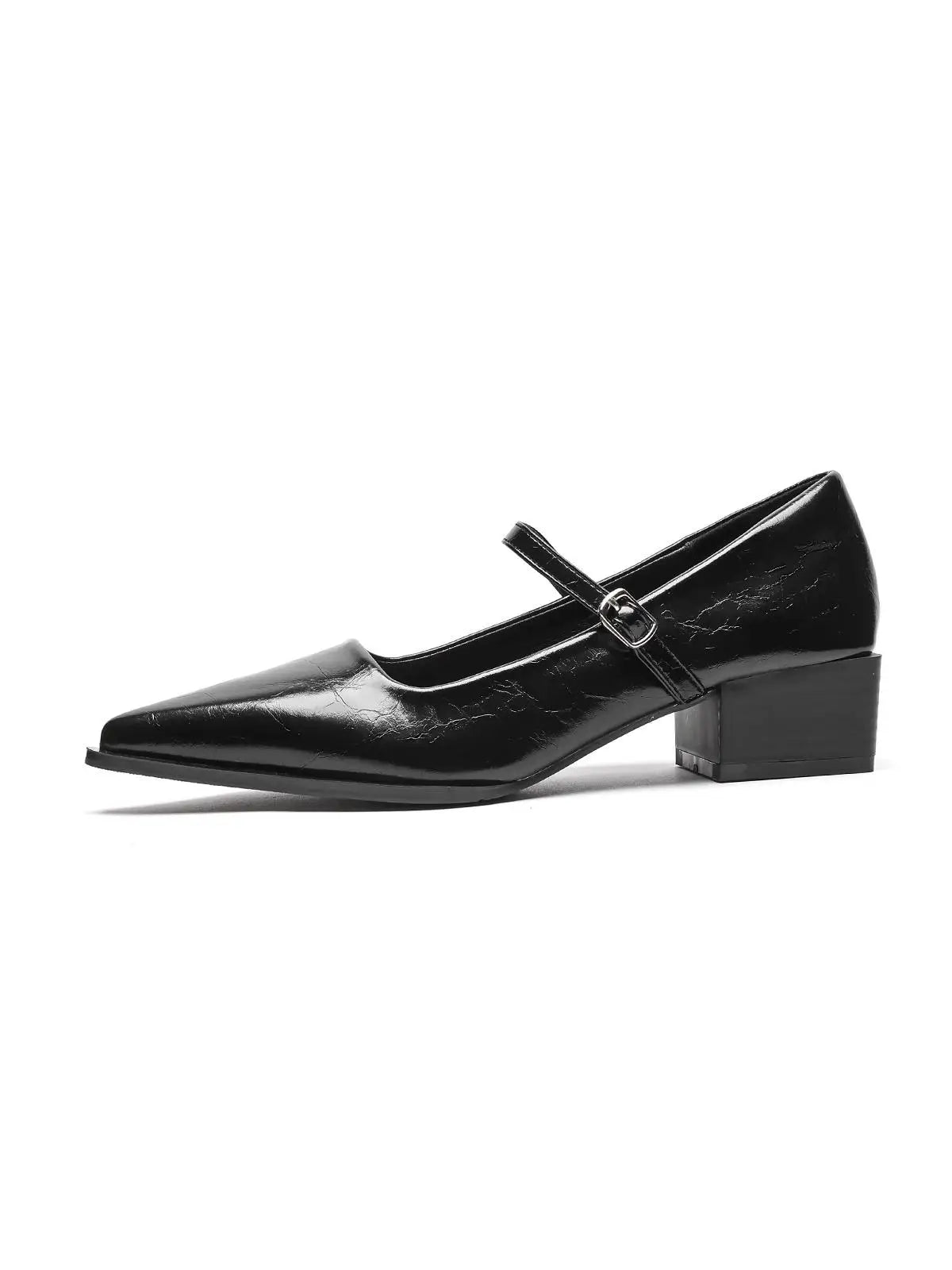 Xajzpa Flat Black Shoes For Women Oxfords Pointed Toe Female Footwear Leather New Dress On Heels Summer Mary Janes Office & Career