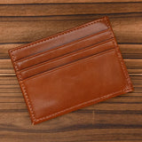 Xajzpa Casual Men's Short Wallet Genuine Leather Card Holders for Men Cowhide Credit Card Cover Wallet Slim Purse Card Case Women