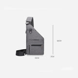 Xajzpa Men's Trend Chest Bag Fashionable Lightweight Comfortable Mini Messenger Bag Personalized Casual Korean Shoulder Crossbody Bag