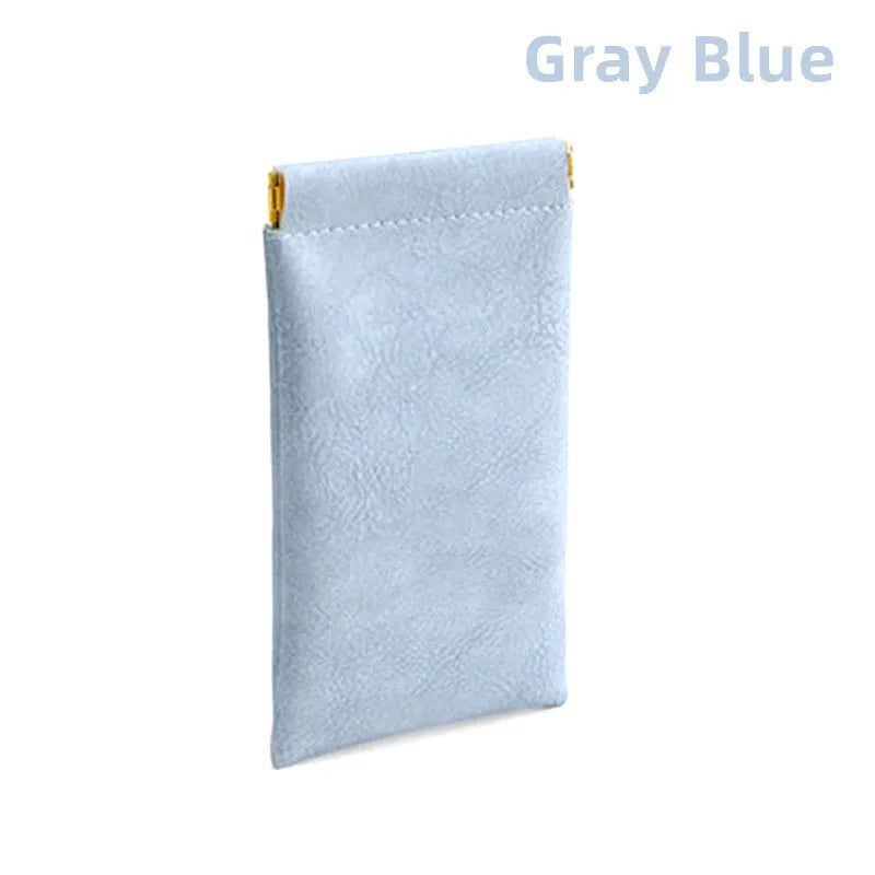 Xajzpa Zipper Sunglasses Case Fashionable  Pu Leather Glass Case Pouch  Mobile Phone Wallet  Protective Glasses Box Wholesale 9X18cm