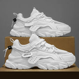 Xajzpa Men's Shoe Breathable Thick Soled Casual Sneakers Outdoor Running Four Seasons New Tennis Men Soft Soles Comfort Male Sneakers