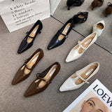 Xajzpa Summer Shoes Ladies Shallow Mouth Pointed Toe Autumn Soft 2025 Grandma New Fall Comfortable High Pumps Thin Heels Women Shoes Au