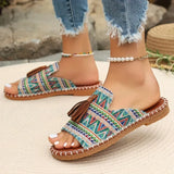 Xajzpa Women Casual Beach Holiday Luxury Sandals 2025 Summer New Fashion Outdoor Flat Sandals Open Toe Sandals Women Shoes for Women