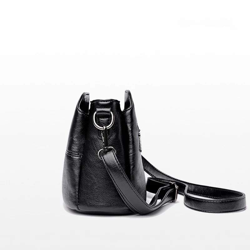Xajzpa Women's Bags Retro Design Crossbody Bag Trend Quality PU Leather Bucket Shoulder Bags Small Handbags for Women