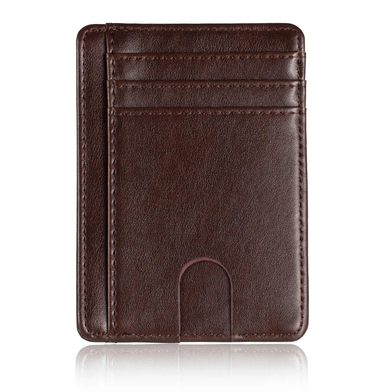 Xajzpa RFID Blocking Wallet Business Card Cover for Case Super Thin Men Leather Credit Card Holder