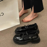 Xajzpa Slippers Women Summer Platform Shoes Pantofle Beige Heeled Sandals Soft Black Mary Janes Round Toe Retro Shoes Woman's Slip