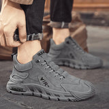 Xajzpa Men's Work Shoes 2025 New Sle Breathable Slip-On Anti-Slip Wear-Resistant Casual Sports Shoes Thick Bottom Labor Protection