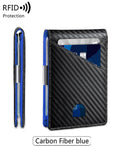 Xajzpa RFID Anti-theft Brush Men's Wallet Portable Double Fold Cross Front Pocket Card Holder Multifunctional 12card Slot Short Zero Wallet