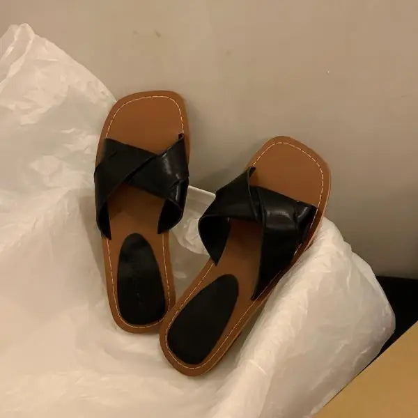 Xajzpa Shoes Slippers Flat Summer Clogs Woman Luxury Slides Beach Rubber Designer Soft Silver Casual Leisure Women's Shoes Silver Rubbe