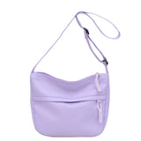 Xajzpa Korean Version Crossbody Shoulder Bag for Women's Commuting Small Cloth Bag Simple Nylon Shoulder Bag for Japanese Students