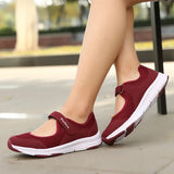 Xajzpa Classic Summer Women Casual Shoes Soft Portable Sneakers Walking Shoes Flat Soles for Women Breathable Slip on White Shoes