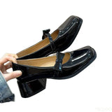 Xajzpa Spring Summer New coarse heeled women's single shoes bow pink simple comfortable versatile elegant sweet women's shoes