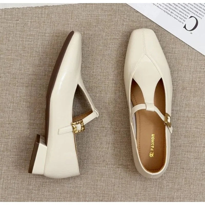 Xajzpa New Autumn Women's Flats Ballet Shoes Brand Designer Women Casual Loafers Fashion Mary Janes Shoes Round Toe Ballerina Female