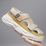 Xajzpa Men's New Breathable Thin Shoes Fashion Men's Casual Sandals Outdoor Non Slip Beach Sandals Male Platform Sandalias 2025