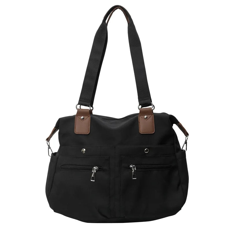 Xajzpa Multi functional Fashion Handbag Minimalist Texture Casual One Shoulder Travel Bag Sports Fitness Storage Crossbody Bag