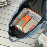 Xajzpa New Gray Denim Backpack Women's Leisure Travel Outing Shoulder Bag Female Fashion Schoolbags Suitable For Boys And Girls Mochila
