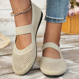 Xajzpa Women Flats Shoes Slip on Foldable Loafers for Women Square Toe Single Shoes Hollow Out Fashion Mom Casual Shoes for Ladies