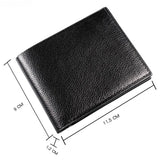 Xajzpa Men's Wallet Genuine Leather Men Wallets Premium Product Real Cowhide Wallets for Man Short Black Walet Portefeuille Homme