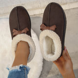 Xajzpa Winter Women's Slipper Fashion Fuzzy Fur Anti-slip Soft Sole Outdoor Indoor Warm Comfort Men Leisure Plush Houseshoes Couple