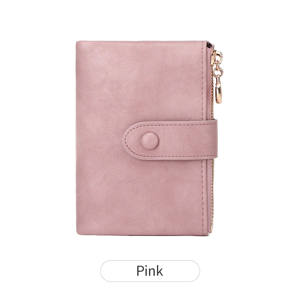 Xajzpa Minimalist Women's Wallet Short Three Layer Large Capacity Double Zipper Card Holder ID Card Credit Bank Card Holder Money Bag