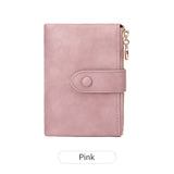 Xajzpa Minimalist Women's Wallet Short Three Layer Large Capacity Double Zipper Card Holder ID Card Credit Bank Card Holder Money Bag
