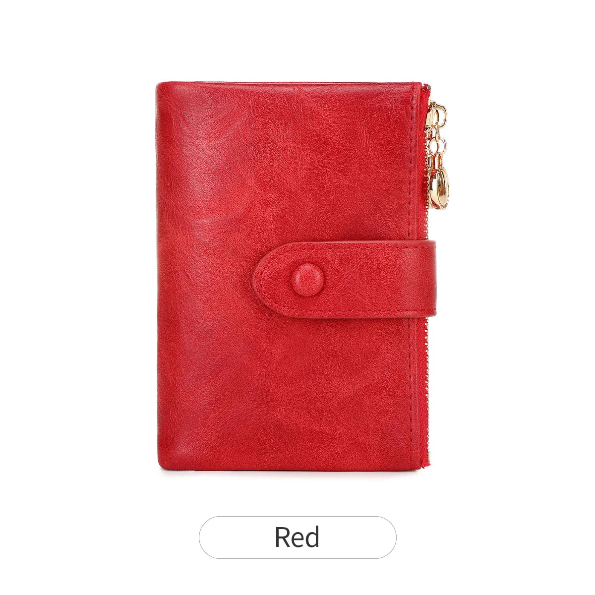 Xajzpa Minimalist Women's Wallet Short Three Layer Large Capacity Double Zipper Card Holder ID Card Credit Bank Card Holder Money Bag
