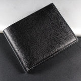 Xajzpa Men's Wallet Genuine Leather Men Wallets Premium Product Real Cowhide Wallets for Man Short Black Walet Portefeuille Homme