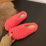 Xajzpa New Style Fashion Women's Home Fur Slippers Non-Slip Soft Warm House Indoor Bedroom Couples Shoes Plus Size Zapatos Mujer