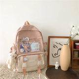 Xajzpa Kawaii Women Backpack Waterproof School Bag For Teenager Girl Student Bookbag Laptop Rucksack Cute Female Travel Bagpack Mochila