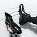 Xajzpa Luxury men's Brock high-quality new comfortable breathable men's Chelsea boots Oxford formal business shoes plus size 38-4