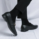 Xajzpa 2025 Designer Fashion Mens Loafers Leather Handmade Black Brown Casual Business Dress Shoes Party Wedding Men's Footwear