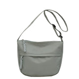 Xajzpa Korean Version Crossbody Shoulder Bag for Women's Commuting Small Cloth Bag Simple Nylon Shoulder Bag for Japanese Students