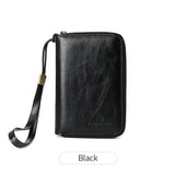 Xajzpa RFID Retro Business Passport Clip Fashionable Multi Functional PU Leather Travel Accessories Passport Clip Wallet for Men and Women